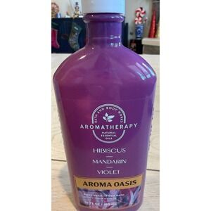 Bath Body Works Aromatherapy  Hibiscus Mandarin Violet‎ Body Wash Foam Bath 10oz